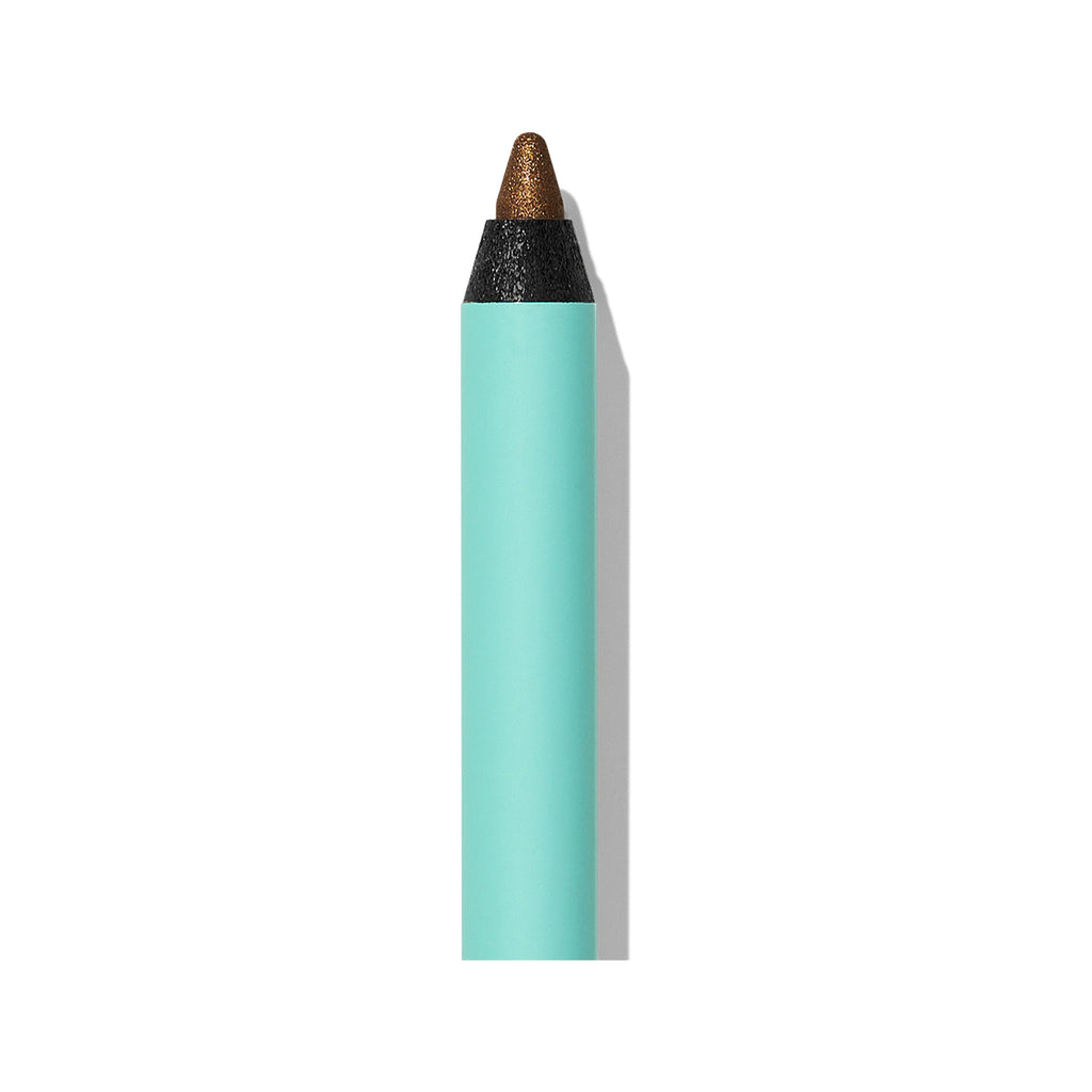 Cosmetic eyeliner pencil with a black tip.