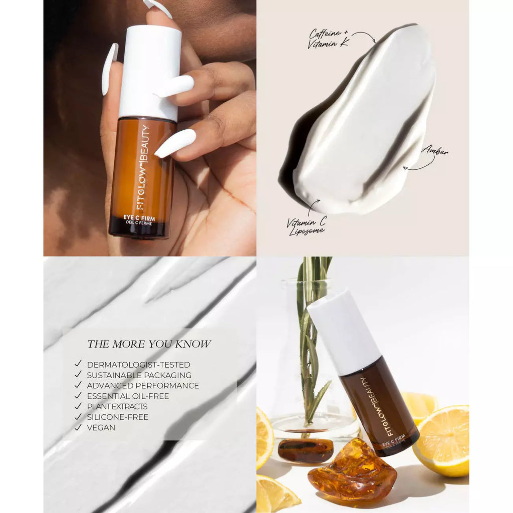 Product showcase of a skincare serum with key ingredient highlights and texture demonstration.