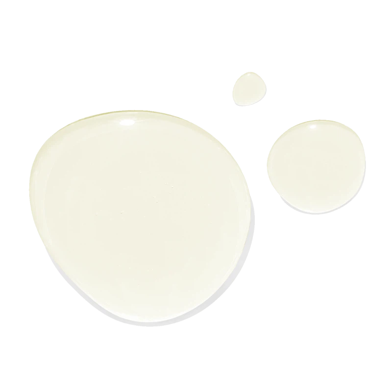 Three varying sizes of white, circular objects on a plain background, arranged from largest to smallest.