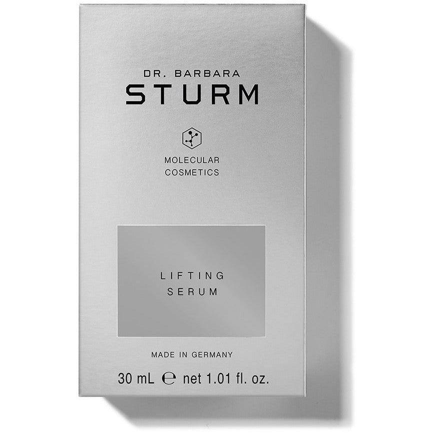 Product packaging for dr. barbara sturm molecular cosmetics lifting serum, 30 ml.