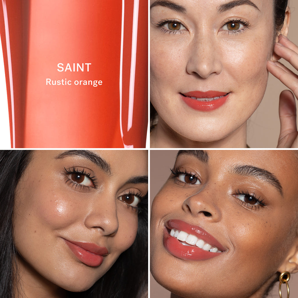 SAINT GRID.Lips instantly feel fuller, smoother and softer with a natural, glossy sheen that blends to a wash of color.