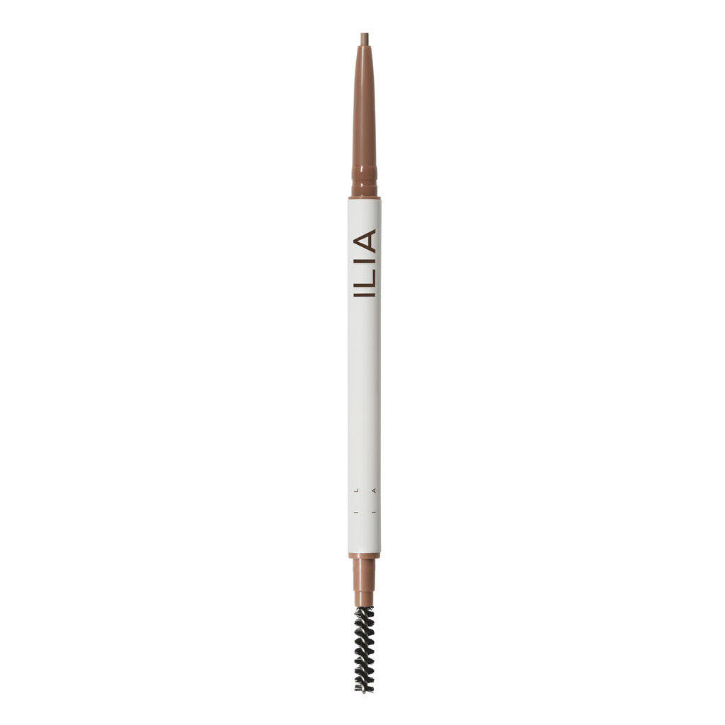 A single eyebrow pencil with a spoolie brush on one end.