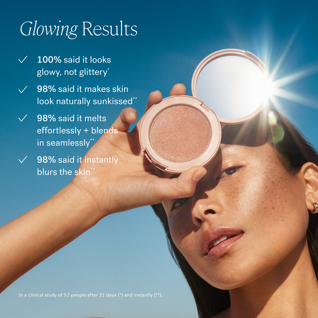 A blurring, ultra-blendable, non-comedogenic bronzer that shifts from silky cream to weightless powder—for sunkissed warmth with up to 12-hour wear