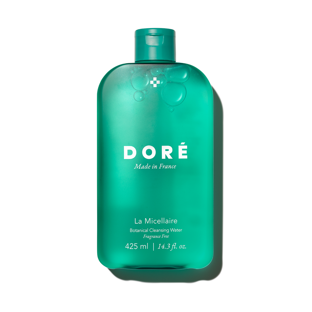 Bottle of dore micellar water with botanical cleansing formula, 425 ml.