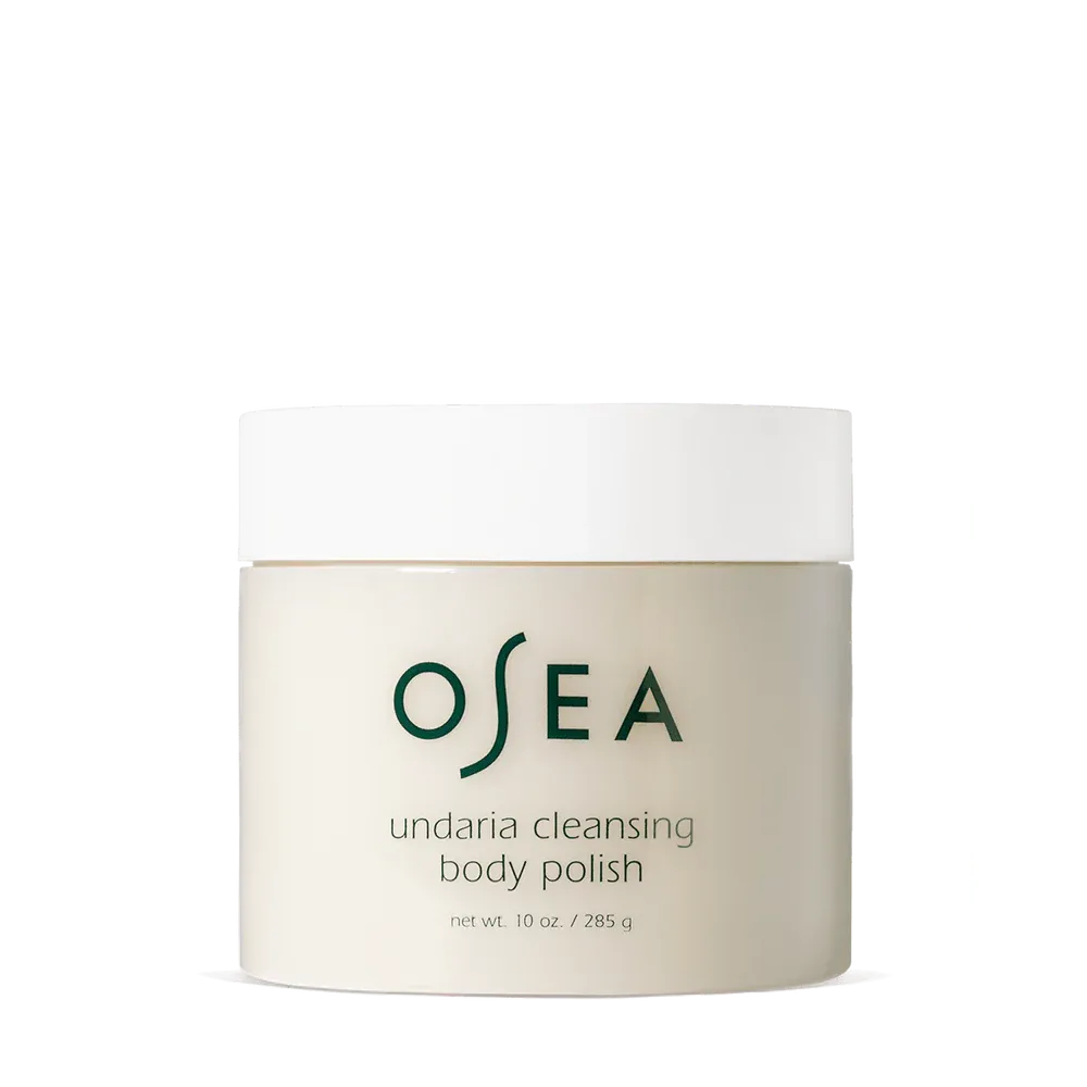 Osea undaria cleansing body polish container.