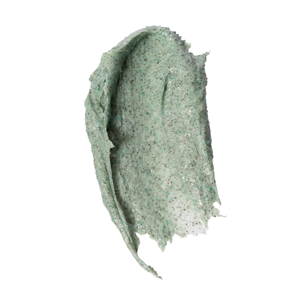 A dollop of exfoliating scrub with microbeads.