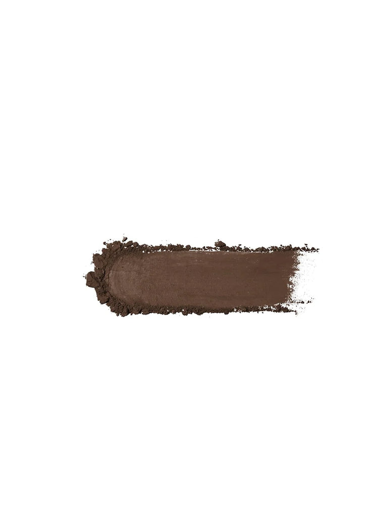 Shade Swatch BARK 01: Cool, rich brown with a silky matte texture, this neutral shade emphasizes every eye color. Applied around the lash line, it contours and makes lashes appear thicker.