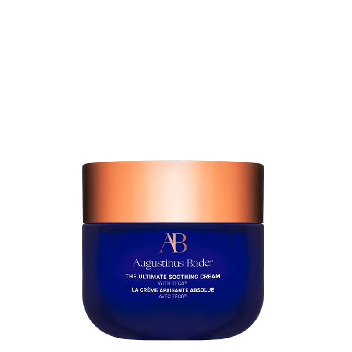 A jar of augustinus bader the ultimate soothing cream skincare product.