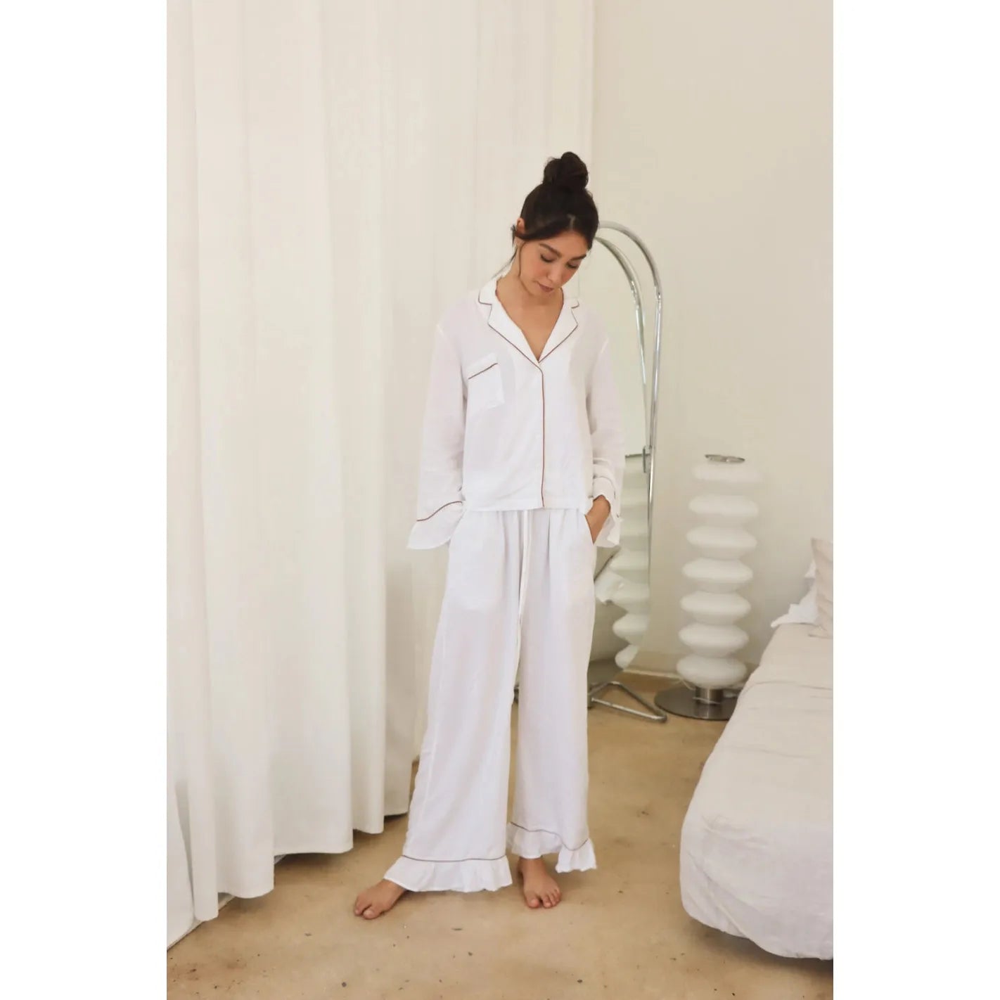 Organic Cotton Bamboo Flared Pants – Makara wear