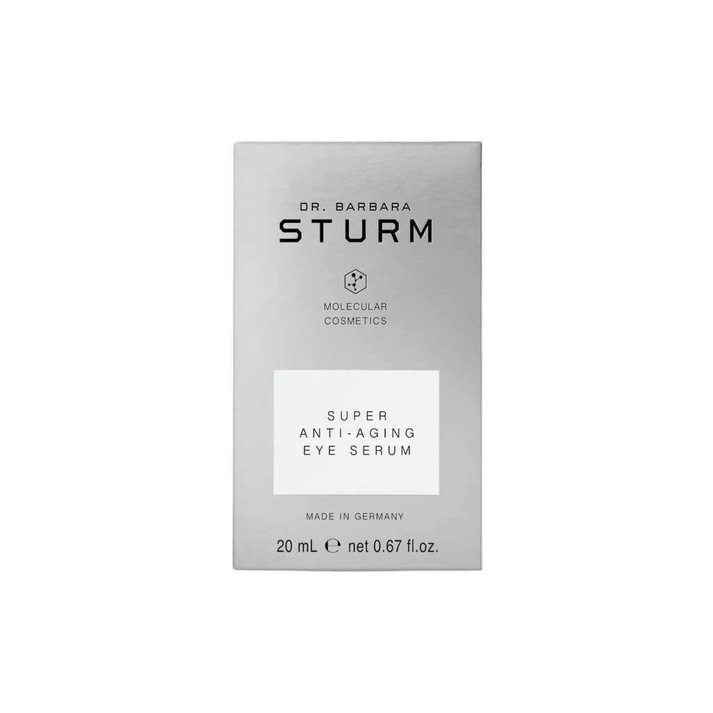 A package of dr. barbara sturm molecular cosmetics anti-aging eye serum, 20 ml.