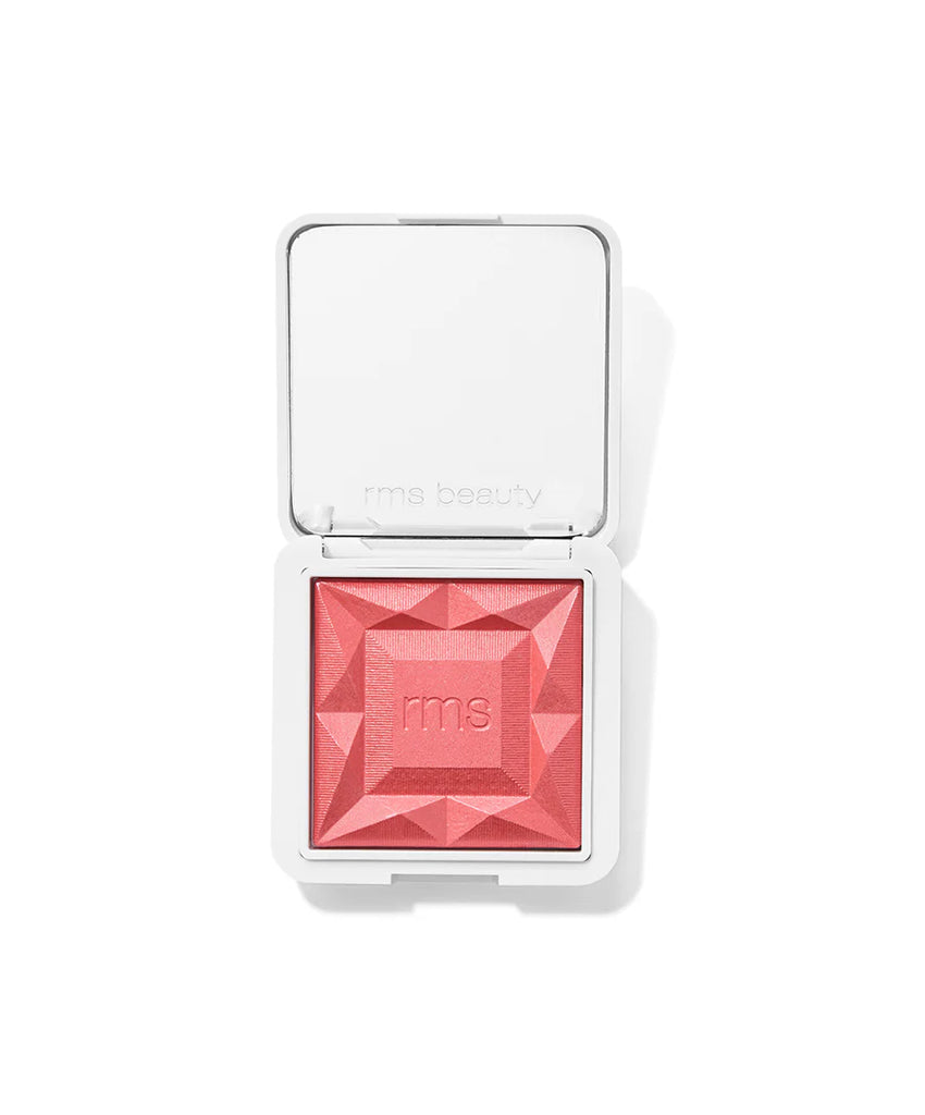 Pomegranate Fizz shade blush in a compact case on a white background
