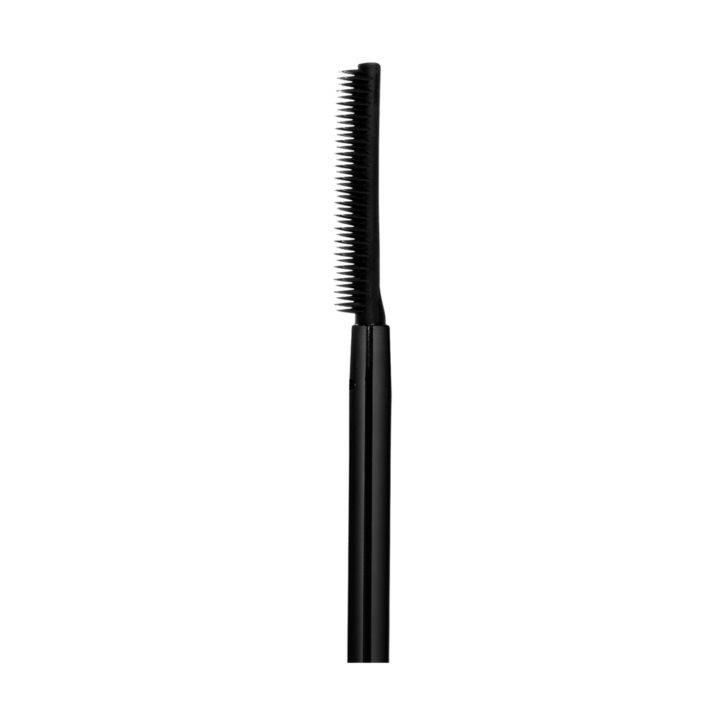 A mascara wand isolated on a white background.