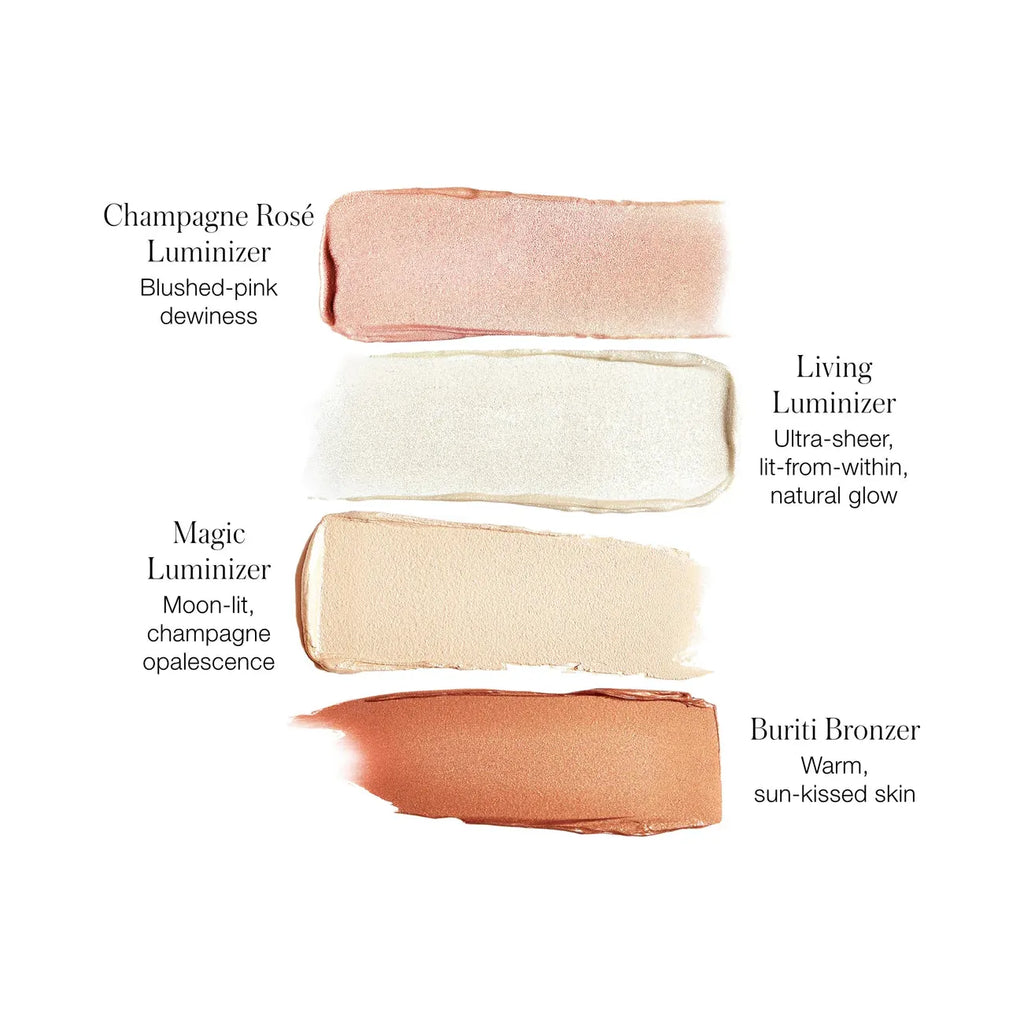 color swatches of the quad with explanations of each shade