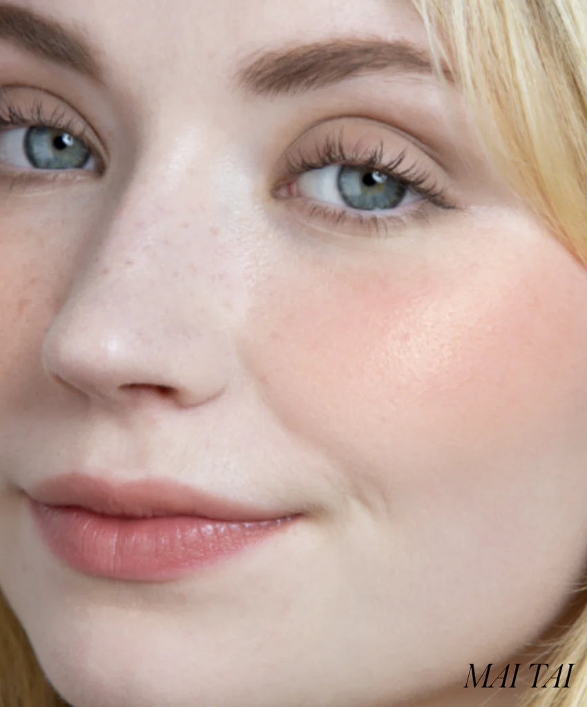 Model wearing shade Mai Tai