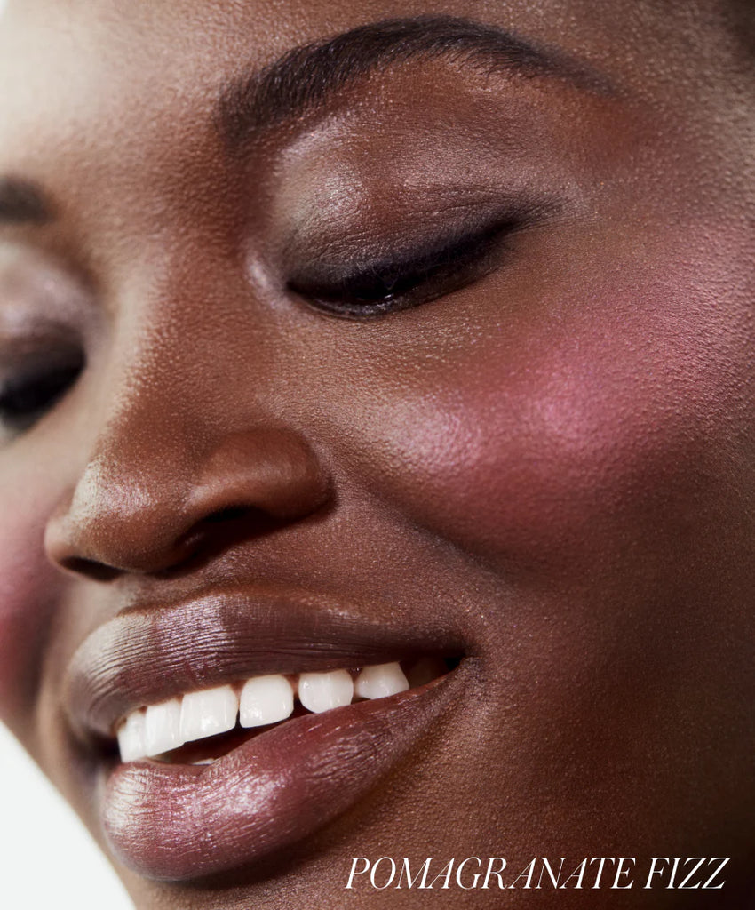 Model wearing shade Pomagranate Fizz 