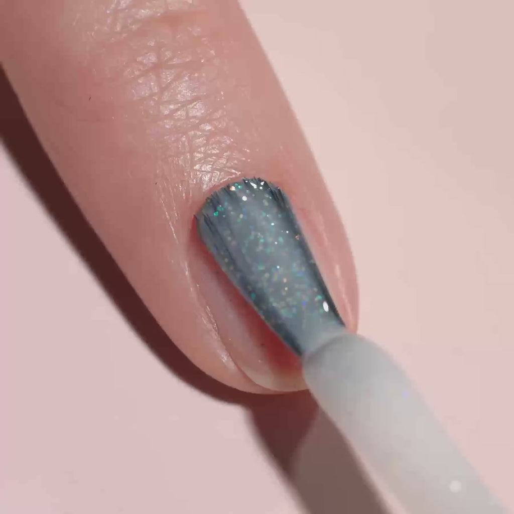 video of someone applying Manucurist shade "Nebula"