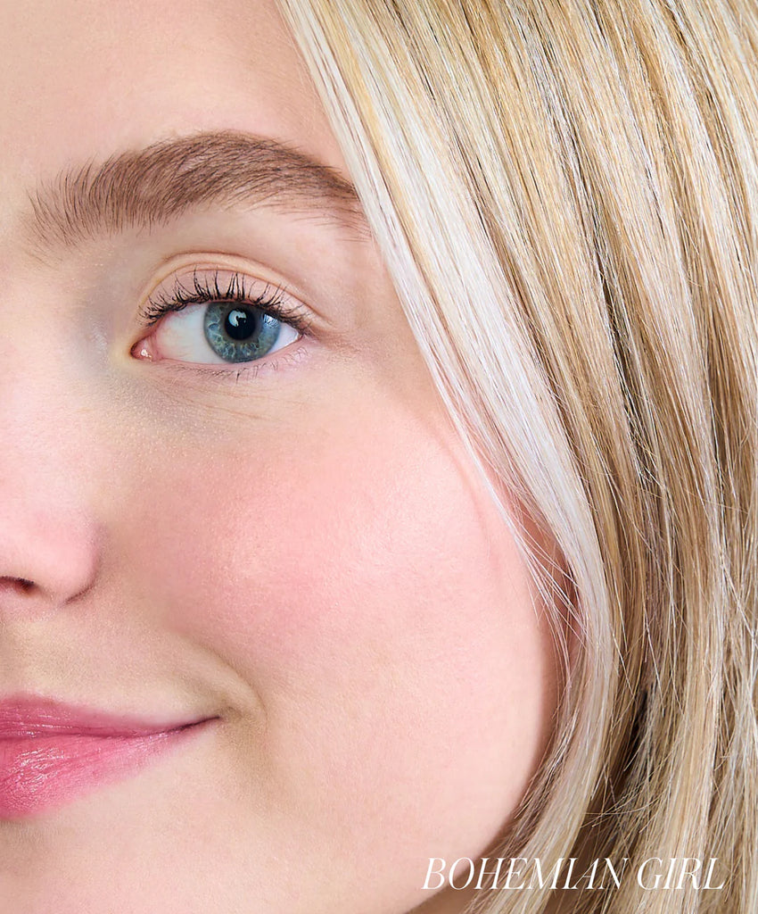 Model wearing shade Bohemian Girl