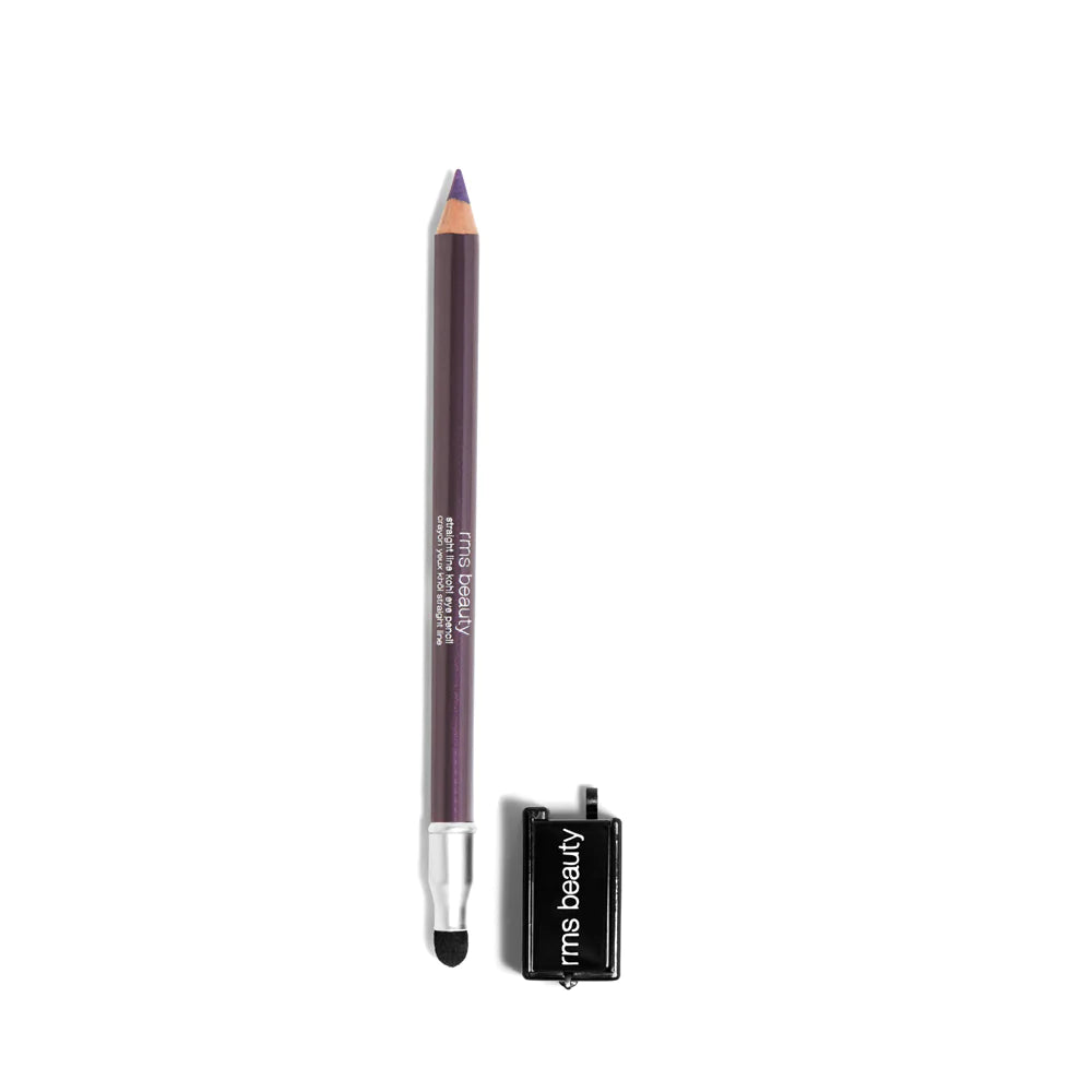 A purple eyeliner pencil with a sharpener.