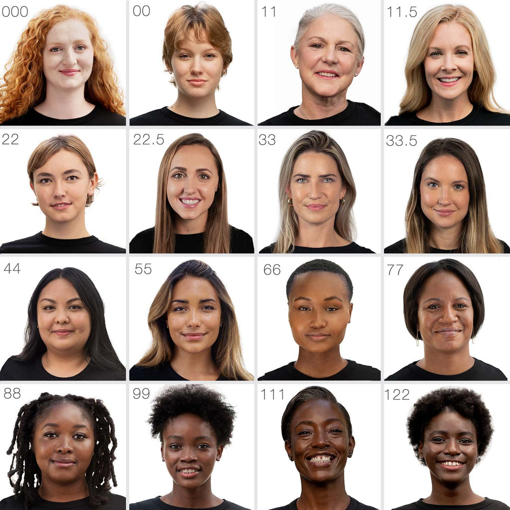 A collage of headshots displaying diverse women of various ages and ethnicities.