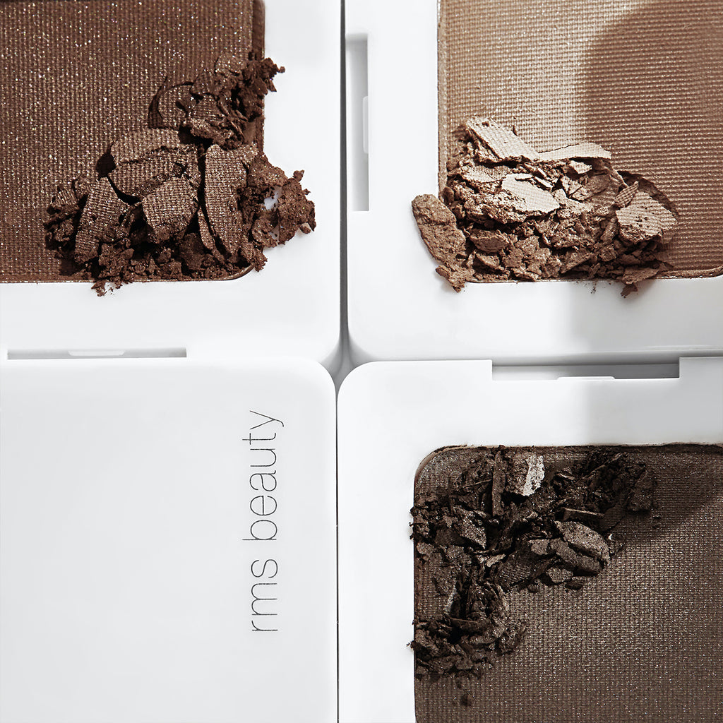 Four shades of crushed eyeshadow palette.