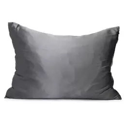 Solid gray cushion on a white background.