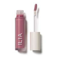 Tube of ilia lip gloss with applicator wand next to it.