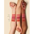Swatches of various shades of lipstick tested on different skin tones.
