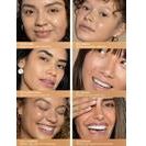 A collage of six diverse women smiling and expressing happiness.