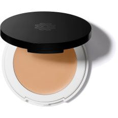 Compact powder foundation in open casing.