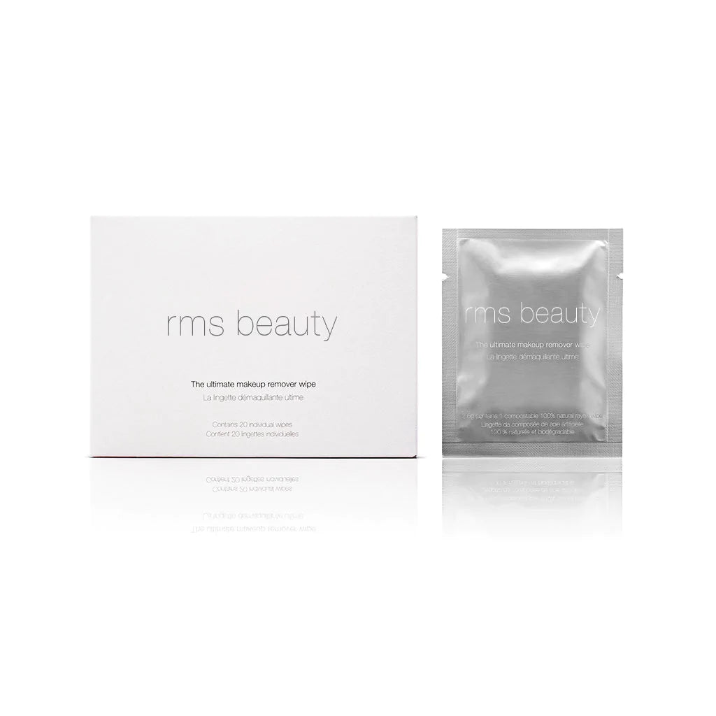 Rms beauty makeup remover wipe and packaging.