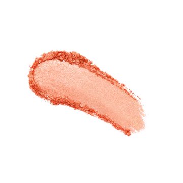 A swatch of pink-orange crushed powder makeup.