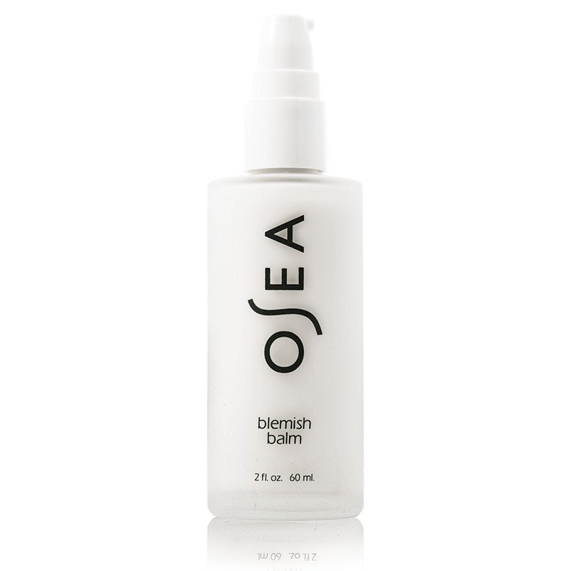 A bottle of osea blemish balm against a white background.