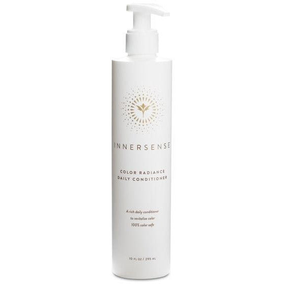 A bottle of innersense color radiance daily conditioner.