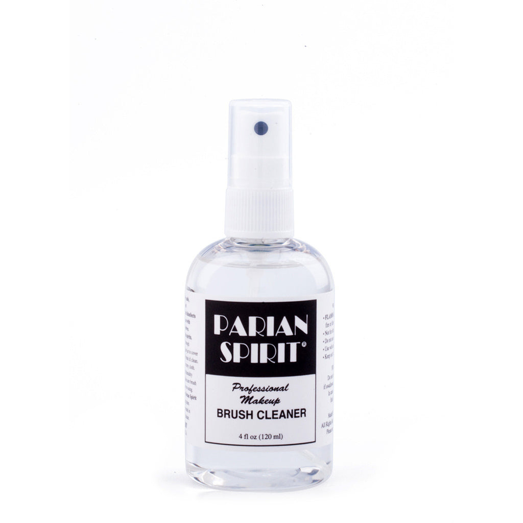 Bottle of parian spirit professional makeup brush cleaner.