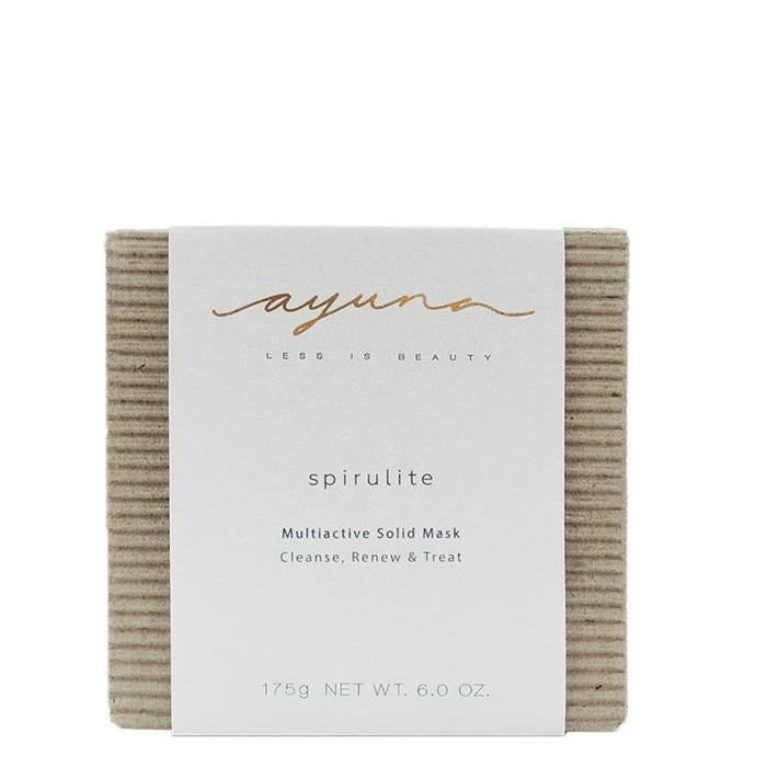 A packaged ayuna spirulite multiaction solid mask with 175g net weight.