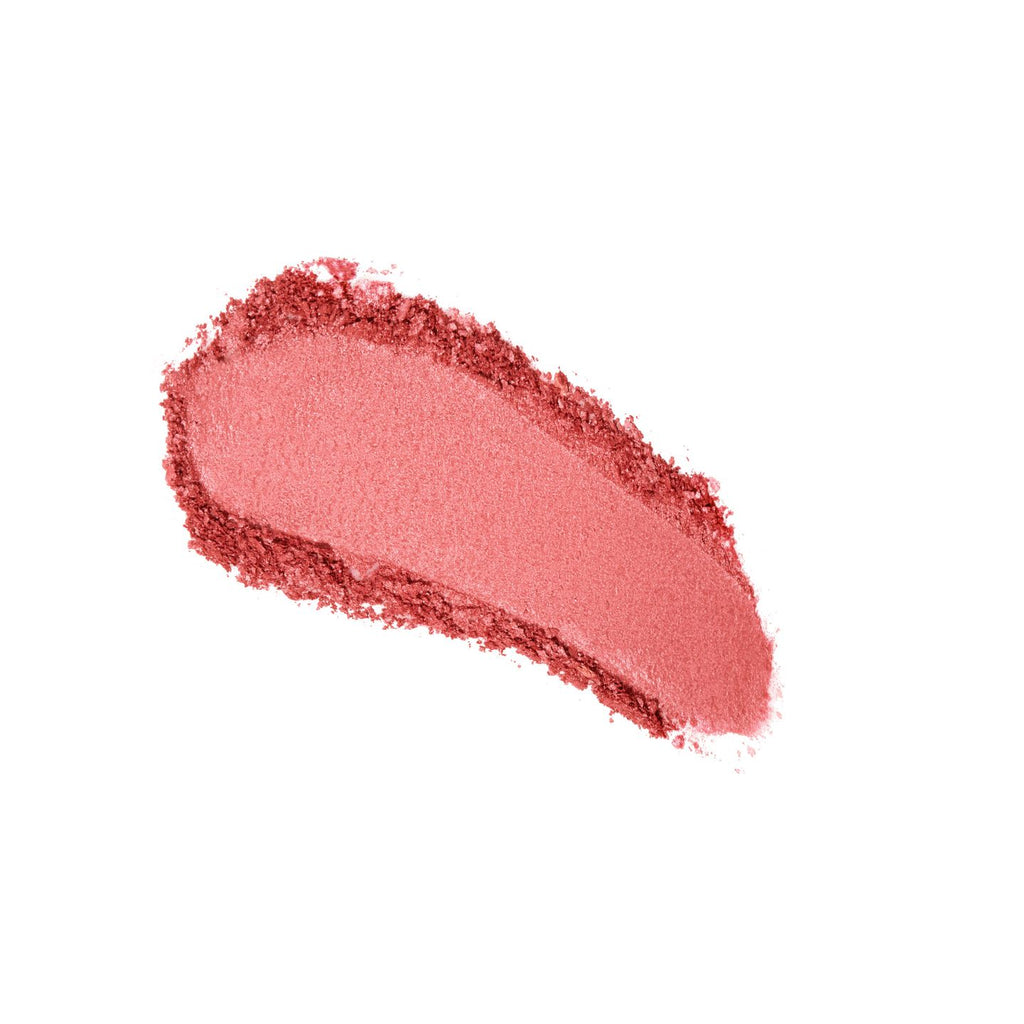 Smear of red lipstick isolated on a white background.